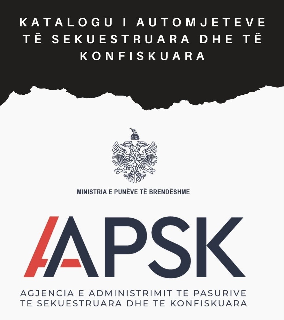 AAPSK publikon katalogun e përditësuar të mjeteve të sekuestruara dhe të konfiskuara