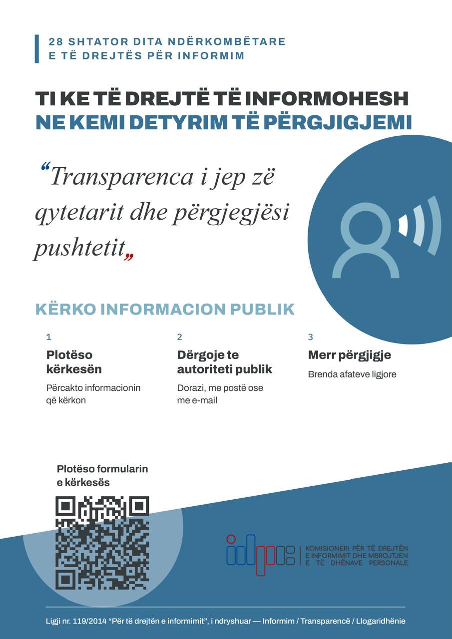 28 Shtator | Dita Ndërkombëtare e së Drejtës për Informim